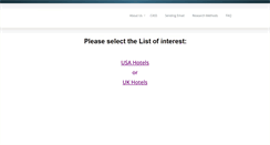 Desktop Screenshot of databaseofhotels.com